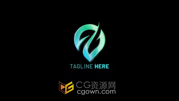 快速标志光线重叠汇聚roll-logo片头动画-AE模板