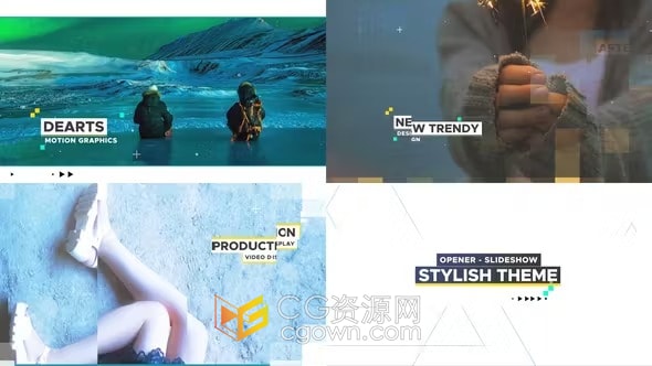 时尚主题媒体宣传视频实用大气企业图文宣传片-AE模板