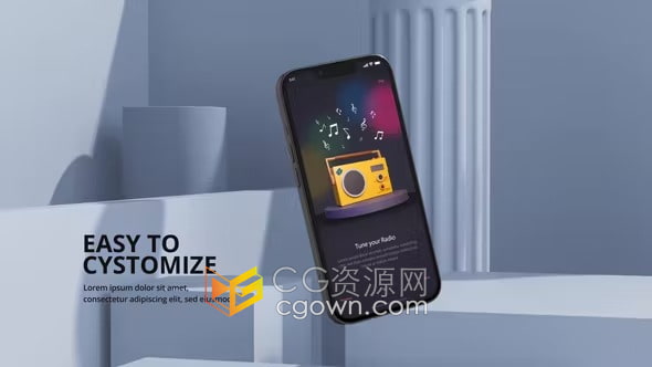 3D场景苹果手机iPhone 13模型展示移动设备电子产品广告AE视频模板