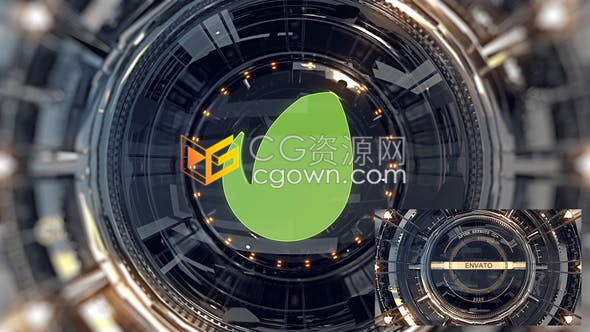 AE模板-机械镜头动画技术简介LOGO视频片头效果制作