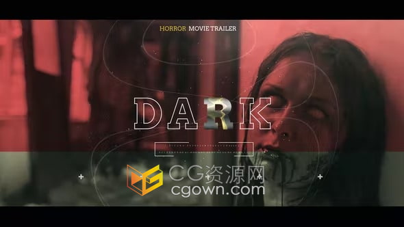 丧尸恐怖片惊悚电影预告片Horror Movie Trailer-AE模板