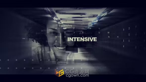 AE模板-城市地下通道场景快速节奏开场白