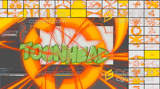 AE模板-52种4K分辨率效果卡通FX风格爆炸图形元素动画第一套