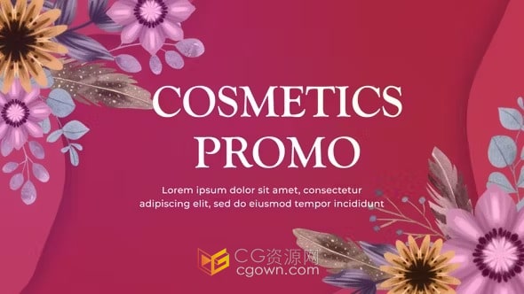 彩妆化妆品促销时尚美容宣传介绍视频AE模板