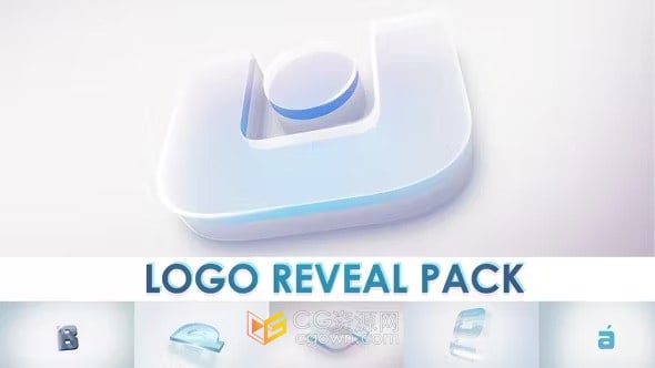 光泽明亮设计企业公司LOGO演绎视频片头AE模板