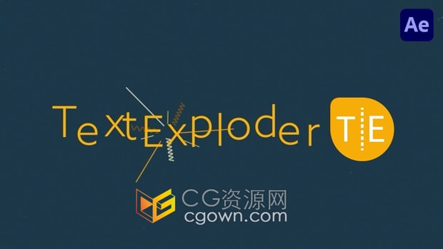 AE脚本TextExploder v3.0.000文字分割分离成单独图层工具