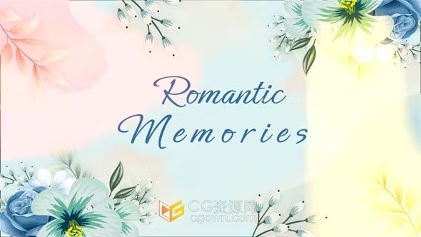 浪漫美好回忆甜蜜家庭照片幻灯片视频相册动画AE模板
