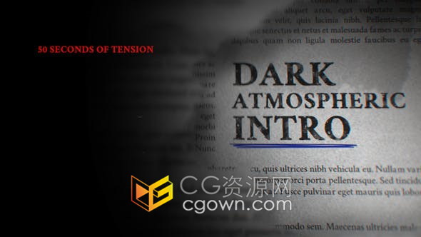 AE模板-用于惊悚恐怖革命末日辐射僵尸巨灾战争滥用主题介绍宣传视频