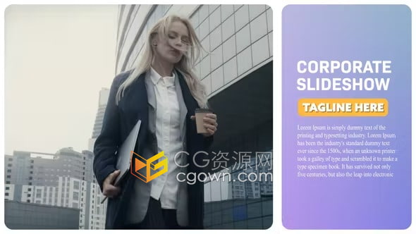 简约大气适合种行业公司品牌营销会议介绍企业宣传片AE模板