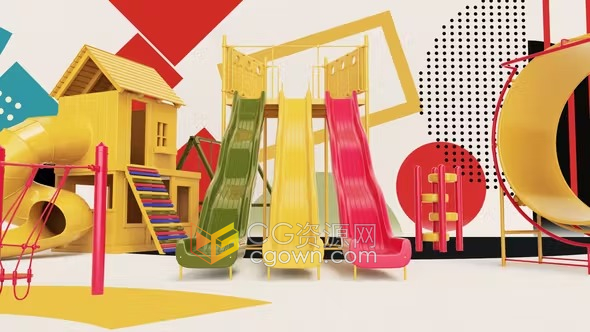幼儿园儿童俱乐部儿童游乐场介绍视频-AE模板