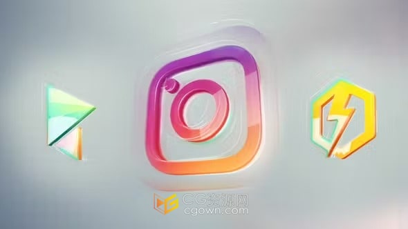 明亮光效企业3D标志LOGO动画视频AE模板下载