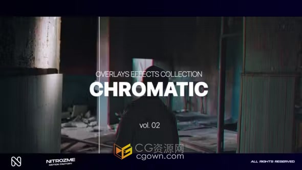 色差元素色彩效果叠加-AE模板免费下载