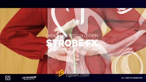 AE模板-频闪效果叠加Strobe Effects Overlays Collection Vol. 01