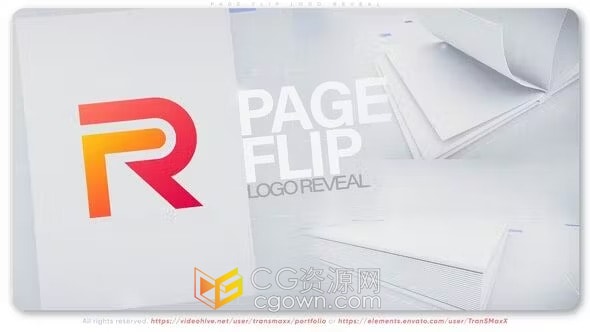 铅笔画风格翻页LOGO展示-AE模板免费下载