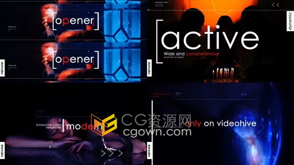 创意跺脚风格动态错字开场The Opener-AE片头模板