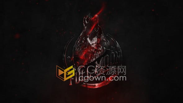 AE模板-使用Trapcode Particular插件制作燃烧LOGO粒子火花动画效果