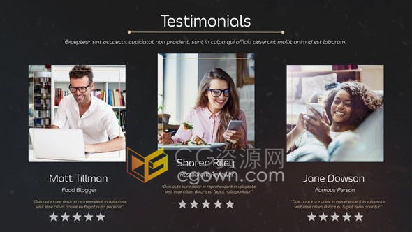 AE模板-宣传新开张高级餐厅介绍视频咖啡厅酒吧烧烤店牛排馆酒店