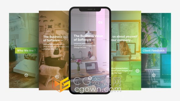AE模板-手机竖屏小视频活动宣传包装会议研讨会介绍动画效果