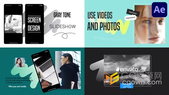 Gray Tone Scenes时尚场景展示时装秀预告网店广告视频-AE模板