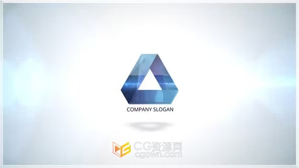 翻转标志动画明亮视频片头制作AE模板下载