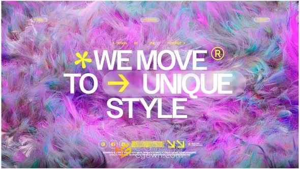 AE模板-抽象动画背景社交媒体宣传海报时尚软媒介广告