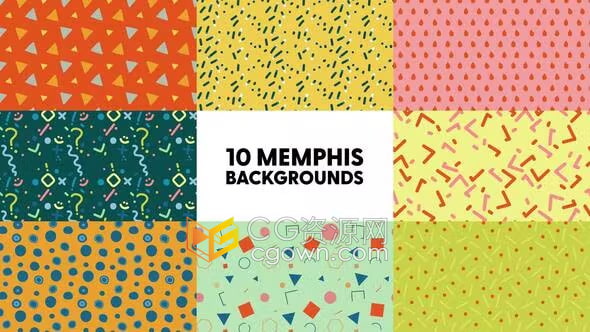 儿童卡通视频背景幼儿园毕业相册动画背景素材-AE模板