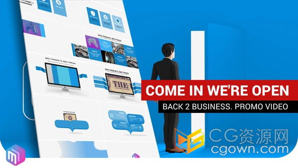 AE模板-宣传视频制作服务产品介绍图形动画效果广告片