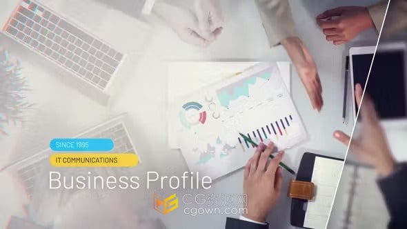 AE模板-像素化标题互联网IT科技信息服务公司宣传片