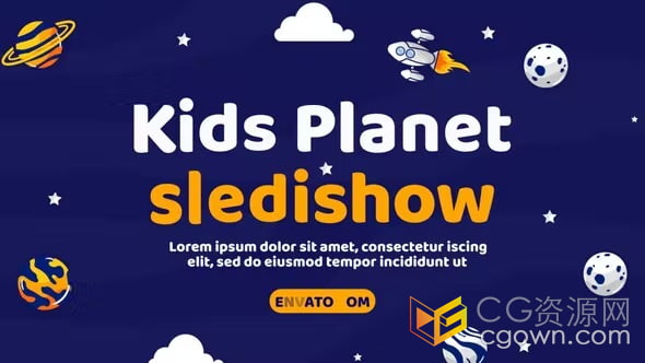 AE模板-快乐有趣幼儿成长相册暑期夏令营儿童培训机构游乐场宣传