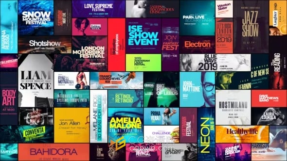 50种新闻标题包装海报免费下载AE模板