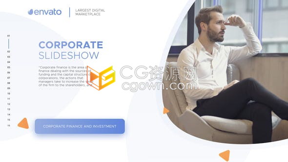 AE模板-Corporate宣传片介绍公司工作项目产品服务幻灯片视频