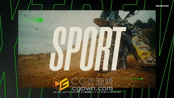 AE模板-健身体育运动赛事PK动感介绍Sports Promo Opener