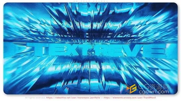 3D深度文本展示光线追踪三维标题开场白-AE模板