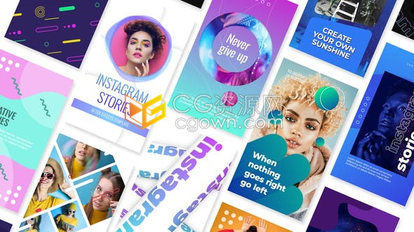 AE模板-创意社会化媒体小视频推广销售折扣广告动态海报制作18种效果