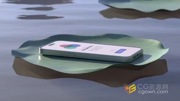 AE模板-手机屏幕模型iPhone苹果智能手机应用推广展示