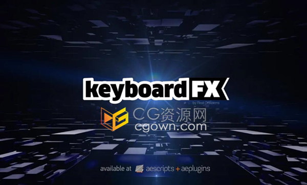 AE脚本keyboardFX v1.5 键盘操作界面输入打字动画效果