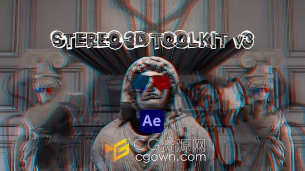 AE脚本Stereo 3D Toolkit 3.0 立体3D效果制作工具
