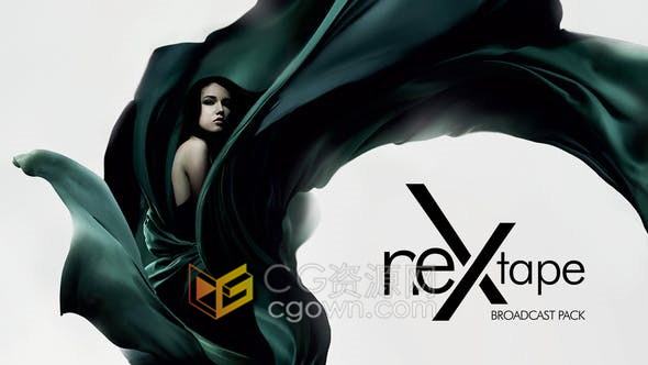 AE模板与C4D工程-电视广播频道视频包装设计3D图形动画效果