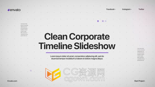 AE与PR模板-经典企业商务金融经济介绍现代宣传片