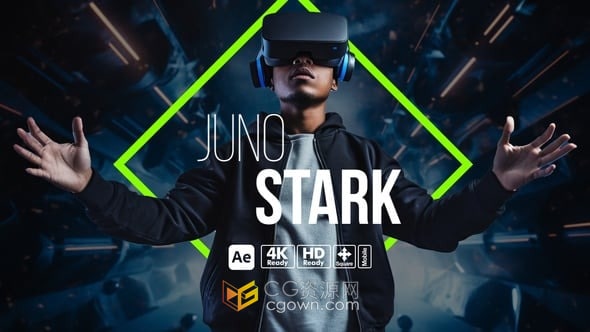 游戏玩家介绍视频预告社交媒体事件推广-AE模板