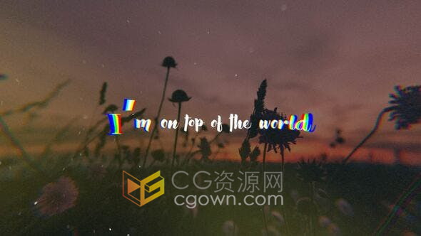 AE模板-20种音乐歌曲歌词视频字幕动画制作