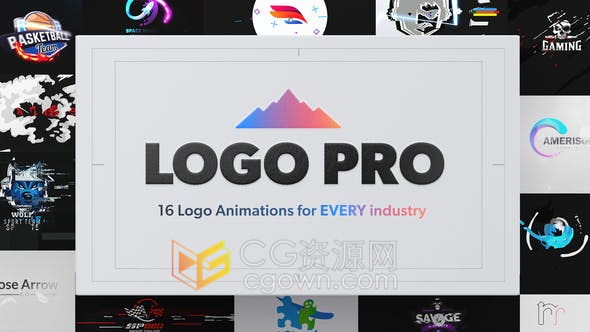 AE模板-16种标志LOGO动画片头效果很多快看看有没有喜欢的