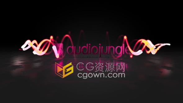 AE模板-条纹光线旋转动画演绎LOGO视频片头可以修改颜色风格