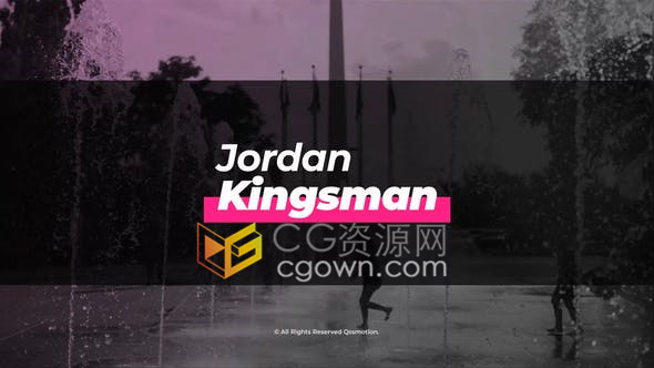 AE模板-7组4K分辨率视频字幕效果制作文字标题动画设计工程