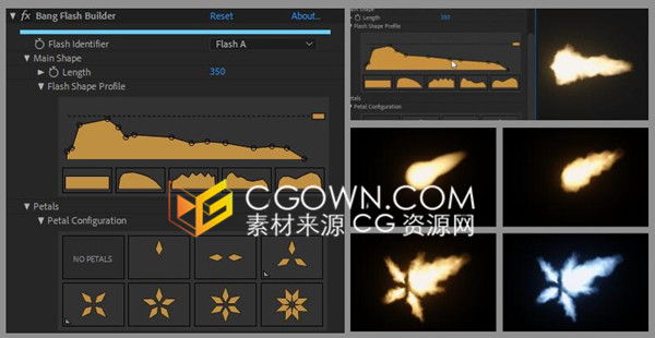 AE插件- Bang v1.1.0三维开枪枪口闪光火花特效制作