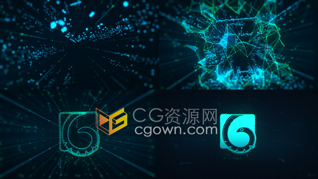 AE模板-使用Plexus3与Trapcode Form插件制作流体粒子特效标志视频片头