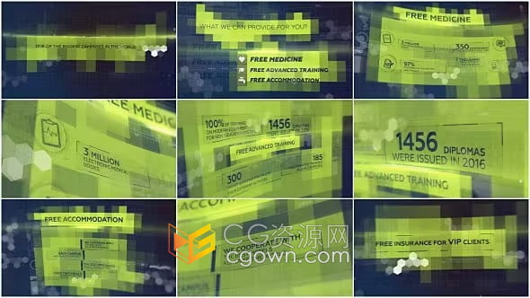 AE模板-企业项目介绍公司宣传视频标题历史教育文字动画