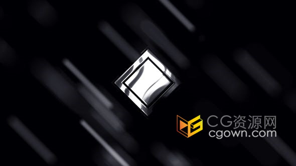 AE模板-黑色豪华反射光面抽象动画演绎LOGO标志片头