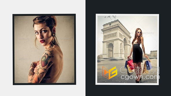 AE模板-优雅简约时尚展示照片动画幻灯片介绍视频相册制作