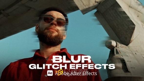 AE模板-超流行的模糊故障效果叠加Blur Glitch Effect